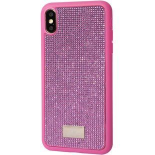 TPU чохол Bling World Grainy Diamonds для Apple iPhone XS Max (6.5 ") (Рожевий)