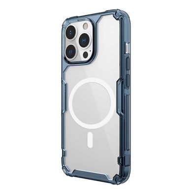 TPU чехол Nillkin Nature Pro Magnetic для Apple iPhone 13 Pro Max (6.7"") Синий (прозрачный)