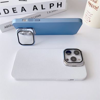 Чехол для iPhone 14 Pro Max TPU Camera Stand Mat + Стекло на камеру Midnight Blue