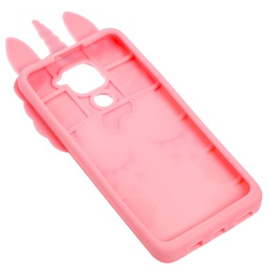 3D чехол для Xiaomi Redmi Note 9 розовый единорог