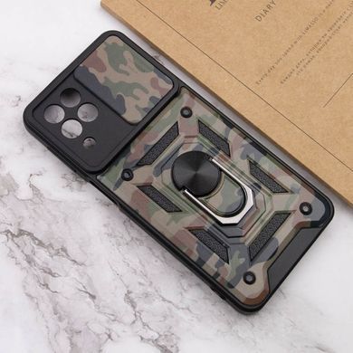Ударопрочный чехол Camshield Serge Ring Camo для Samsung Galaxy M33 5G Коричневый / Army Brown