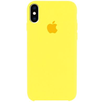 Чехол silicone case for iPhone XS Max Yellow / Желтый