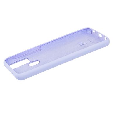 Чехол для Samsung Galaxy M31 (M315) Silicone Full светло-фиолетовый с закрытым низом и микрофиброй