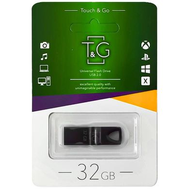 Флеш-драйв USB Flash Drive T&G 117 Metal Series 32GB (Чорний)