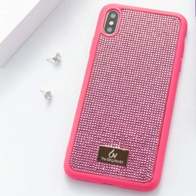 TPU чохол Bling World Grainy Diamonds для Apple iPhone XS Max (6.5 ") (Рожевий)