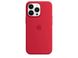 Чехол для Apple Iphone 13 pro Silicone case Original 1:1 full with Magsafe Красный / Red