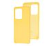 Чехол для Samsung Galaxy S20 Ultra (G988) Silky Soft Touch "желтый"