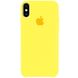 Чехол silicone case for iPhone XS Max Yellow / Желтый