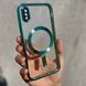 Чехол для iPhone X / XS Shining Case with Magsafe + стекло на камеру Green