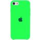 Чехол Silicone Case (AA) для Apple iPhone SE (2020) (Салатовый / Neon Green)