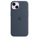 Чохол Silicone case Original 1:1 (AAA) with Magsafe  для Apple iPhone 14 Plus (6.7") Синій / StromBlue
