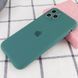 Чохол для Apple iPhone 11 Pro Silicone Full camera / закритий низ + захист камери (Зелений / Pine green)