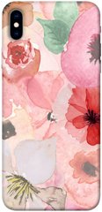 Чехол для Apple iPhone XS Max (6.5"") PandaPrint Акварельные цветы 3 цветы