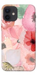 Чехол для Apple iPhone 12 mini (5.4"") PandaPrint Акварельные цветы 3 цветы