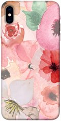 Чехол для Apple iPhone XS (5.8"") PandaPrint Акварельные цветы 3 цветы