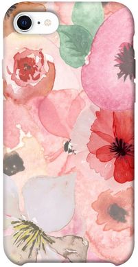 Чехол для Apple iPhone SE (2020) PandaPrint Акварельные цветы 3 цветы