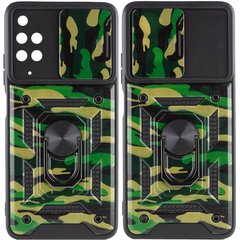 Удароміцний чохол Camshield Serge Ring Camo для Xiaomi Redmi Note 11 (Global) / Note 11S Зелений / Army Green