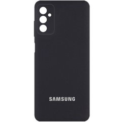 Чехол для Samsung Galaxy M52 Silicone Full camera закрытый низ + защита камеры Черный / Black
