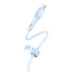 Кабель HOCO Lightning Beloved charging data cable X49 |1m, 2.4A| Blue, Blue