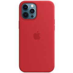 Чохол для Apple Iphone 12/12 pro Silicone case Original 1: 1 full with Magsafe / Червоний / Red