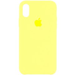 Чохол silicone case for iPhone XS Max Bright Yellow / Жовтий
