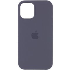 Чохол silicone case for iPhone 12 Pro / 12 (6.1") (Сірий / Dark Grey)