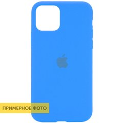 Чехол Silicone Case Full Protective (AA) для Apple iPhone SE (2020) (Голубой / Blue)