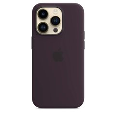 Чехол Silicone case Original 1:1 (AAA) with Magsafe для Apple iPhone 14 Pro Max (6.7") (Фиолетовый/ Elderberry )
