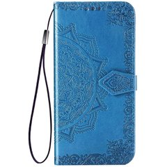 Кожаный чехол (книжка) Art Case с визитницей для Samsung Galaxy M51 (Синий)