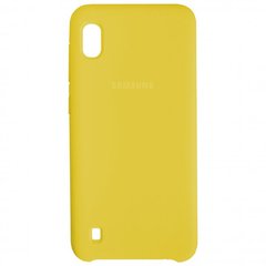 Накладка Silicone Cover for Samsung A10 Yellow