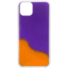 Неоновый чехол Neon Sand glow in the dark для Apple iPhone 12 mini (5.4") (Фиолетовый/Оранжевый)