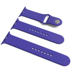 Силиконовый ремешок для Apple Watch Sport Band 38 / 40 (S/M & M/L) 3pcs (Фиолетовый / Ultra Violet)