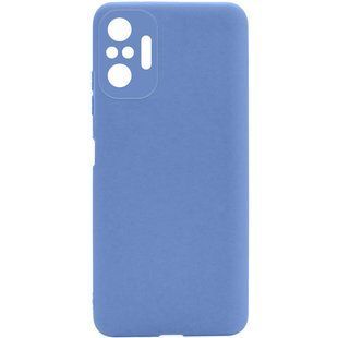 Силиконовый чехол Candy Full Camera для Xiaomi Redmi Note 10 Pro Голубой / Mist blue