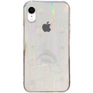 TPU+Glass чехол Aurora Space для Apple iPhone XR (6.1"") Радуга