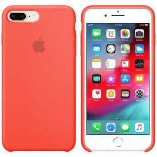 Чехол silicone case for iPhone 7 Plus/8 Plus Coral / Оранжевий