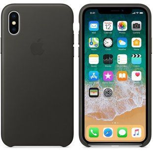 Чехол silicone case for iPhone X/XS Dark Grey / Серый