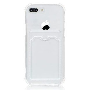 Прозрачный чехол для iPhone 7 plus / 8 plus с карманом для карт