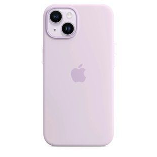 Чехол Silicone case Original 1:1 (AAA) with Magsafe для Apple iPhone 14 Plus (6.7") Сиреневый / Lilac