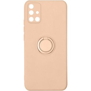 Чохол TPU Candy Ring Full Camera для Samsung Galaxy A51 (Рожевий / Pink Sand)