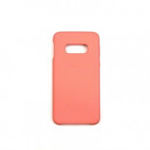 Накладка Silicone Cover for Samsung S10E Peach Pink