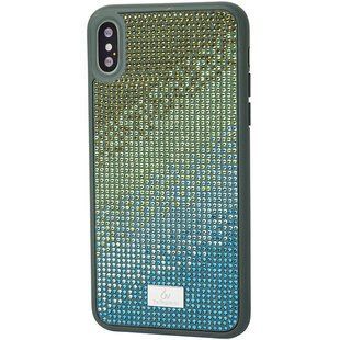 TPU чехол Bling World Rainbown Design для Apple iPhone X / XS (5.8") (Зеленый)
