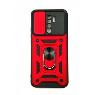 Ударостійкий чохол Transformer Ring for Magnet для Xiaomi Redmi 9 Червоний Протиударний, броньований