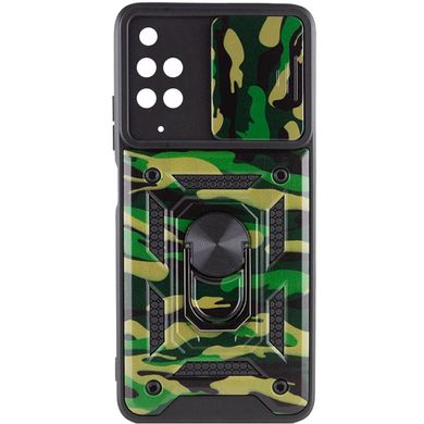 Удароміцний чохол Camshield Serge Ring Camo для Xiaomi Redmi Note 11 (Global) / Note 11S Зелений / Army Green