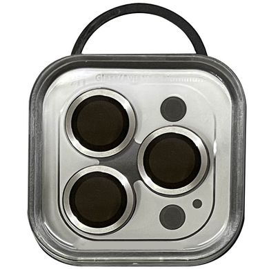 Защитное стекло Metal Classic на камеру (в упак.) для Apple iPhone 14 Pro (6.1"") / 14 Pro Max (6.7"") Серебряный / Silver