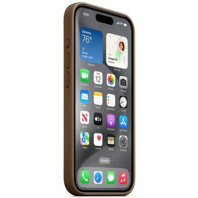 Кожаный чехол для iPhone 15 Plus Leather case