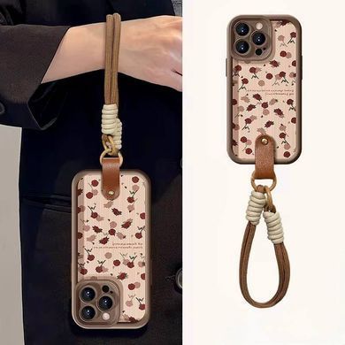 Противоударный чехол для iPhone 14 с держателем на руку Vintage