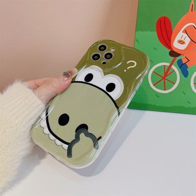Чехол для iPhone 13 Pro 3D Dinosaur Case Green