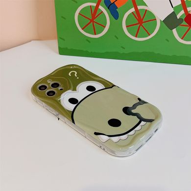 Чехол для iPhone 13 Pro 3D Dinosaur Case Green