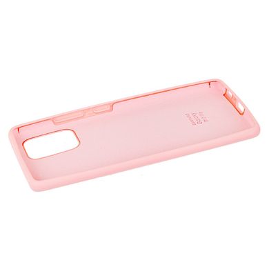 Чехол для Samsung Galaxy S10 Lite (G770) Silicone Full светло-розовый c закрытым низом и микрофиброю