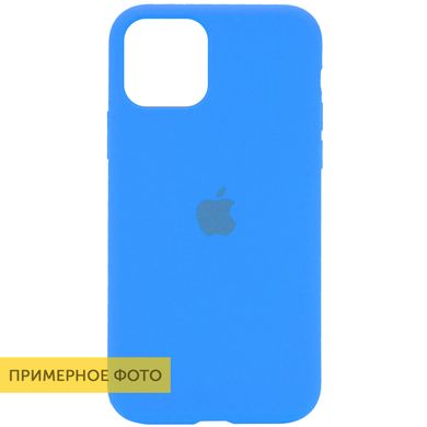 Чохол Silicone Case Full Protective (AA) для Apple iPhone SE (2020) (Блакитний / Blue)